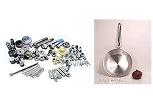 サッシ・雨どいなどの鉄やアルミを再利用した製品